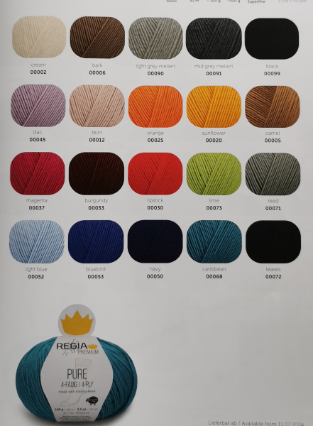 Regia Premium Pure - Strumpfwolle 4-fach